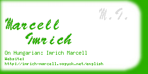 marcell imrich business card